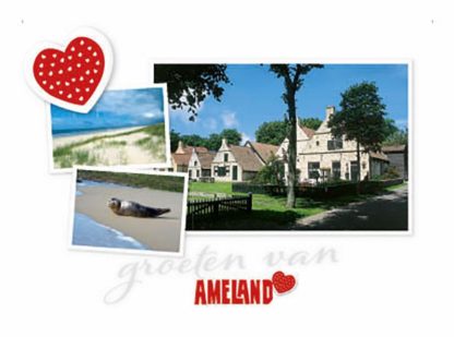 Reliefkaart Ameland