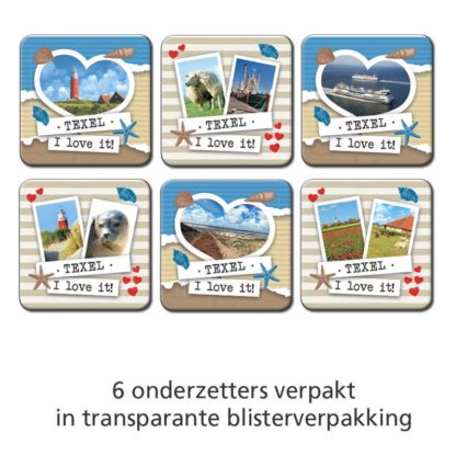 Set 6 onderzetters Texel