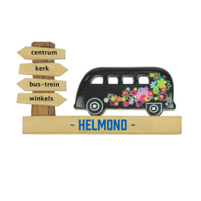 Magneet hout VW busje Helmond