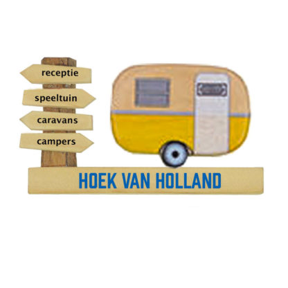 Magneet hout caravan Hoek van Holland (3405053&)