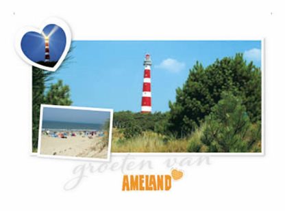 Reliefkaart Ameland