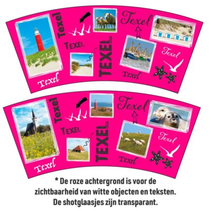 Shotglaasjes set a 2  Texel