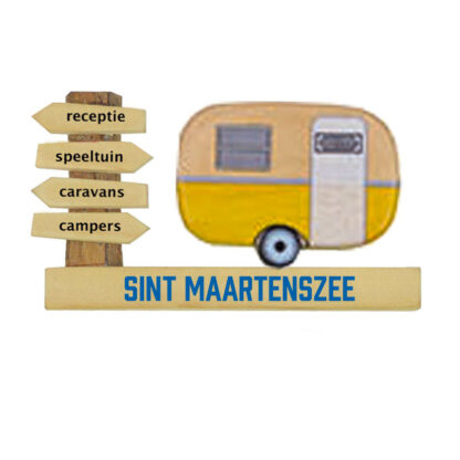 Magneet hout caravan St. Maartenszee (3405053&)