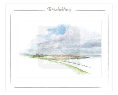 Hello Cards Terschelling aquarel Eke M.