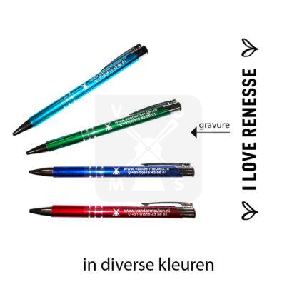 Pen zilveren gravure Renesse