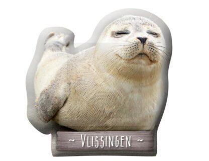 Magneet dom. special shape zeehond Vlissingen