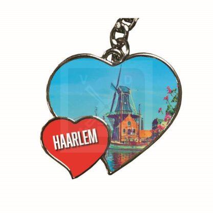 Sleutelhanger dubbel hart Haarlem