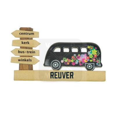 Magneet hout VW busje Reuver (3404829&)