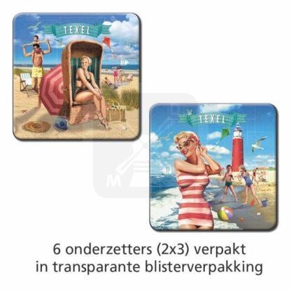 Set 6 Onderzet nost Texel